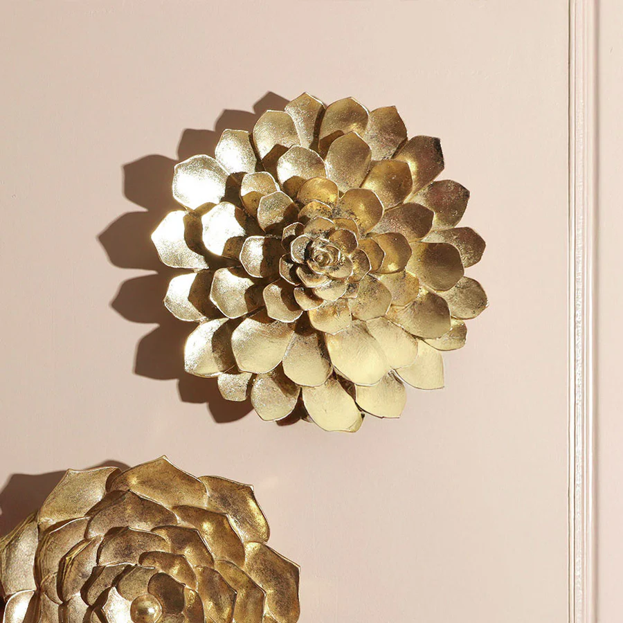 Abalone Cacti Wall Accent Large - Gold - Image 2