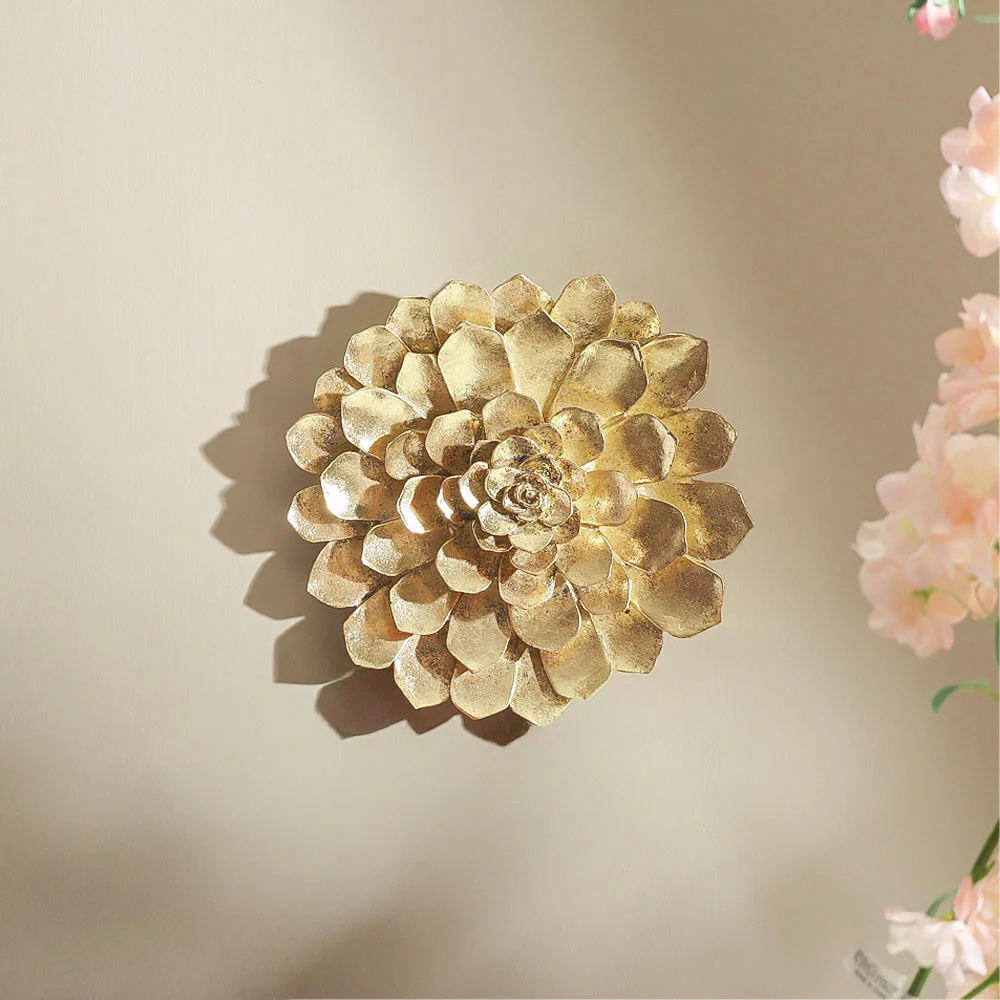 Abalone Cacti Wall Accent Large - Gold - Image 6