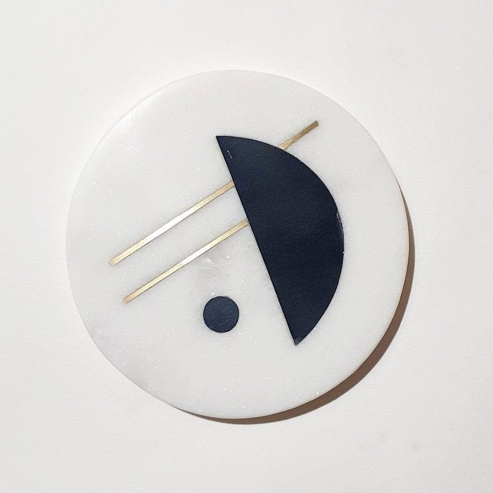 Marble Coasters, Set of 4 - Midnight Moon - Image 3