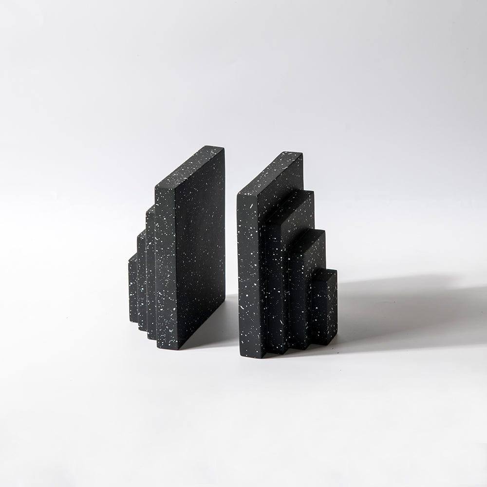 Accordion Bookends, Set of 2 - Speckled Black - Image 4