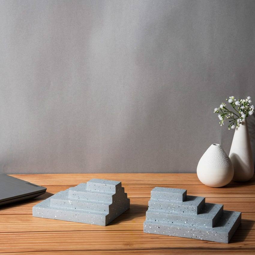 Accordion Bookends, Set of 2 - Speckled Grey - Image 5