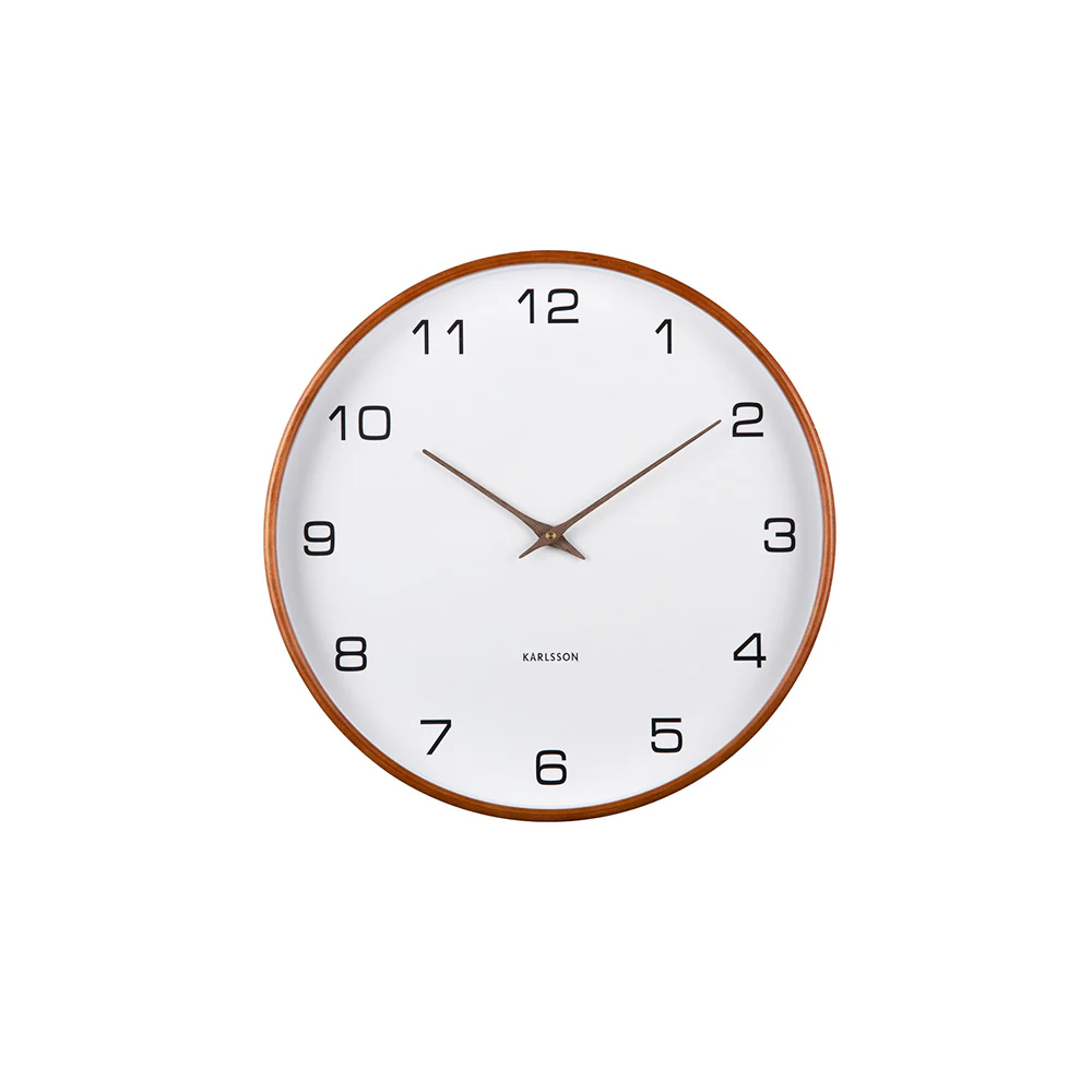 Acento Wall Clock 40cm - White - Image 3