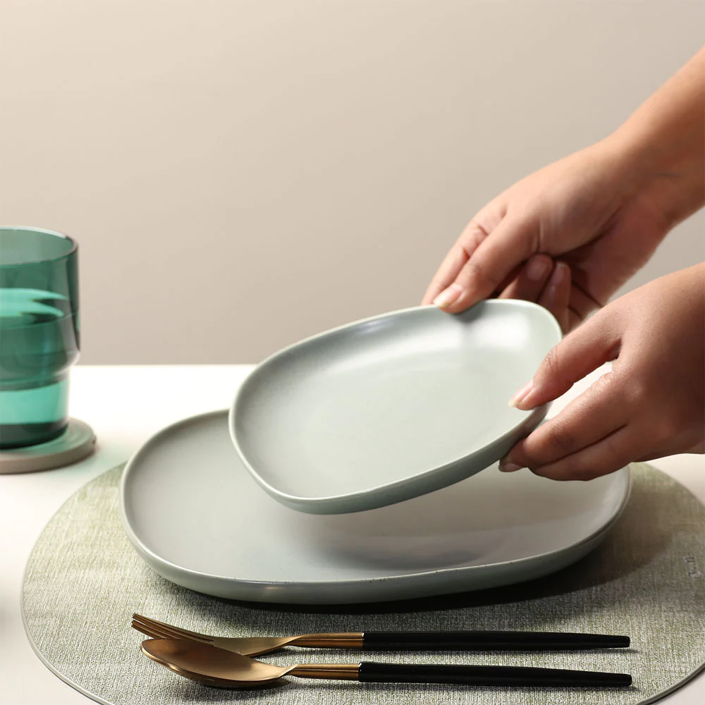 Aden Dessert Plate - Light Sage - Image 3
