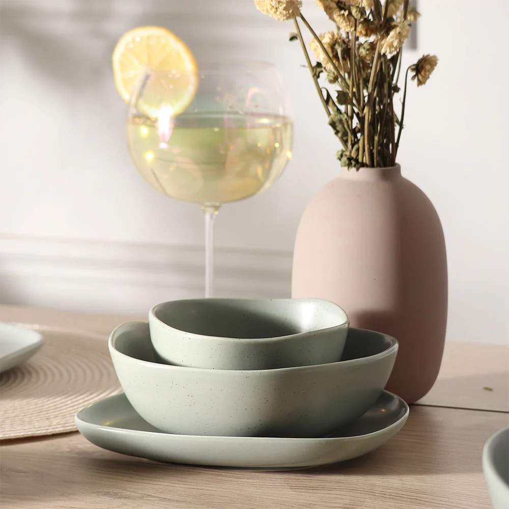 Aden Dessert Plate - Light Sage - Image 4