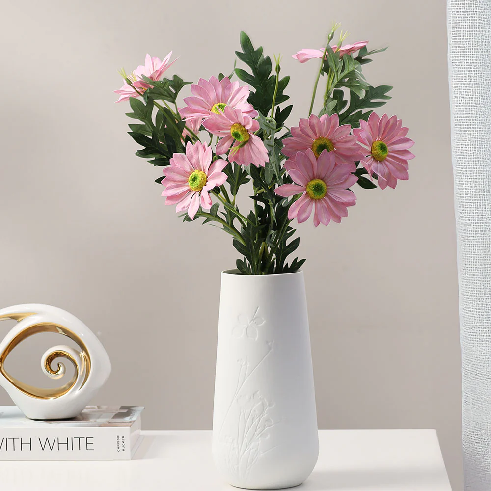 African Daisy Faux Stem - Light Pink - Image 5