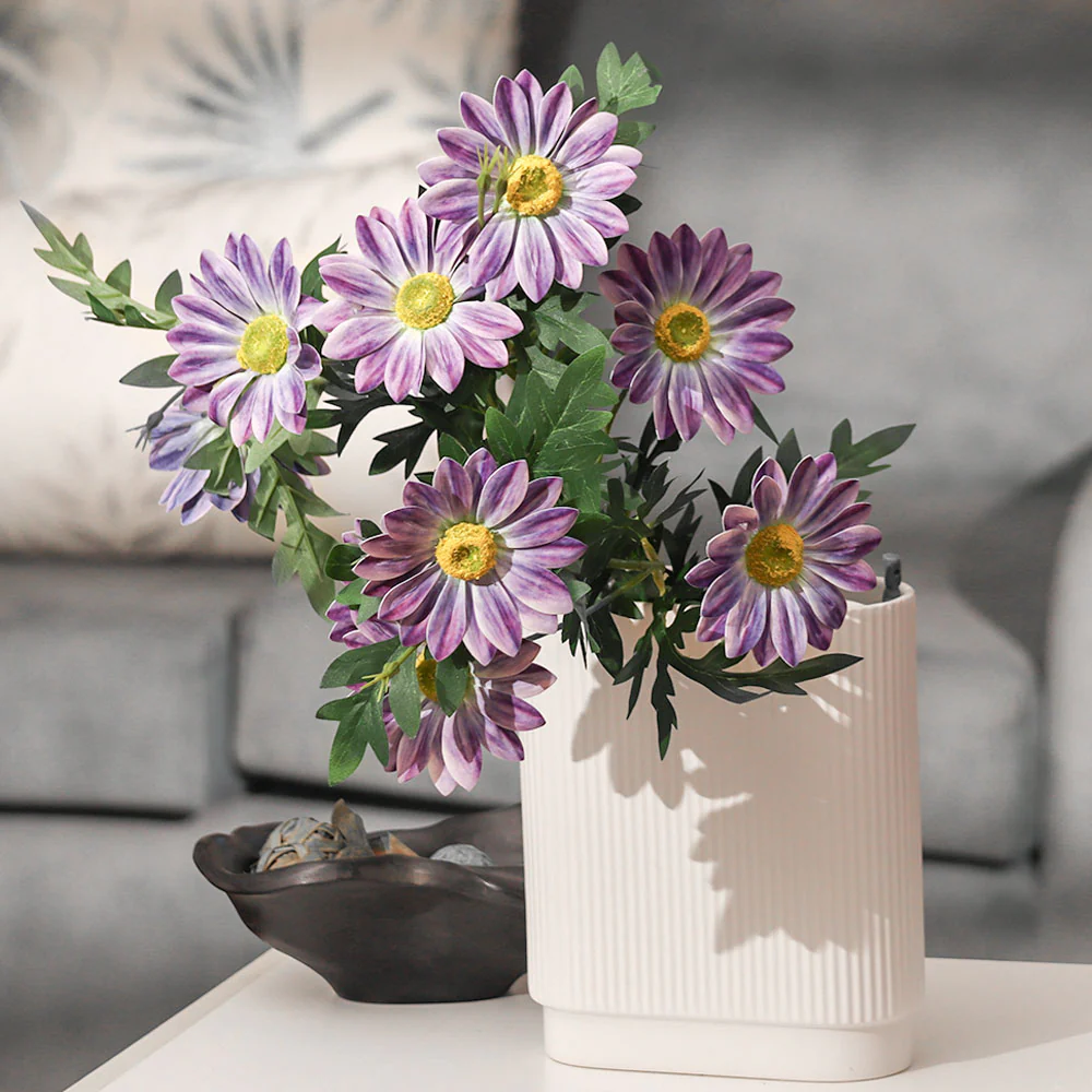 African Daisy Faux Stem - Purple - Image 5