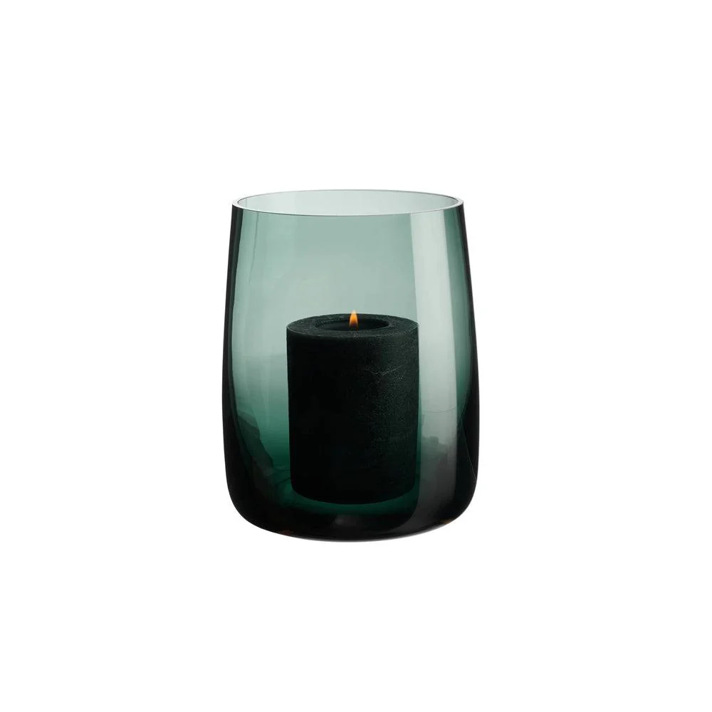 Ajana Glass Vase Large - Green - Image 3