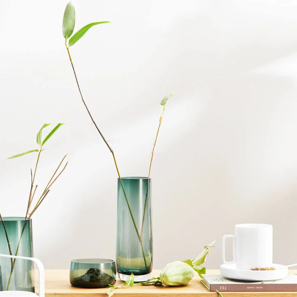 Ajana Glass Vase Slim - Green - Image 4