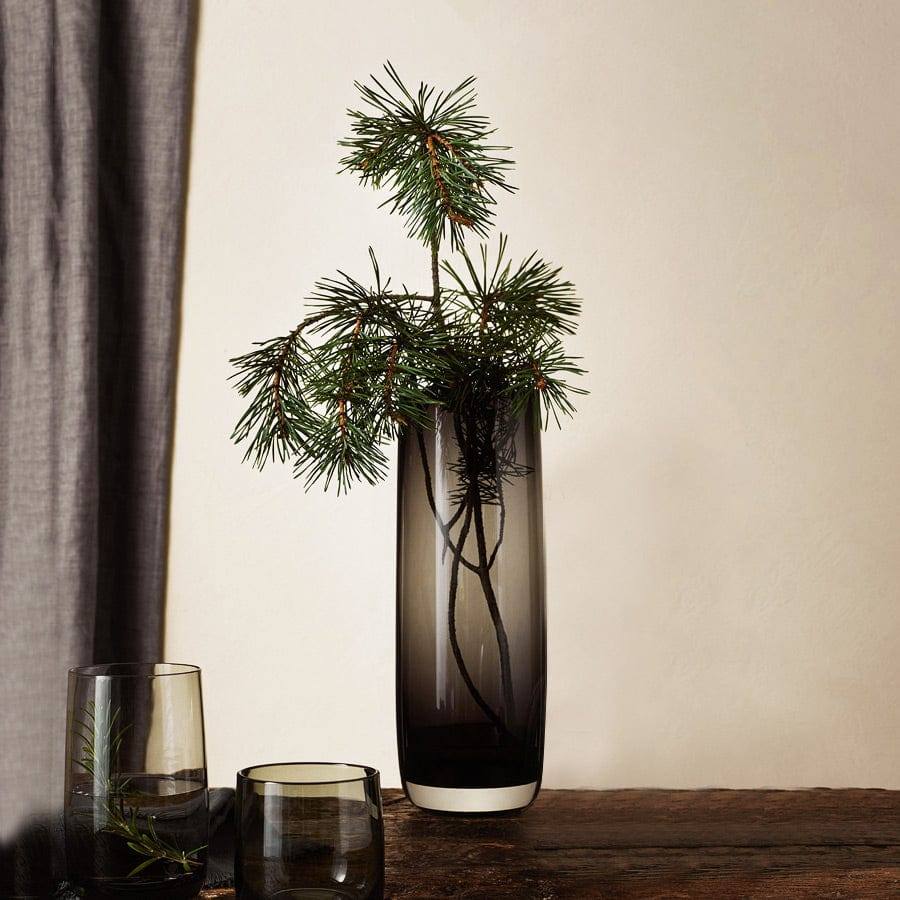 Ajana Glass Vase Tall - Grey