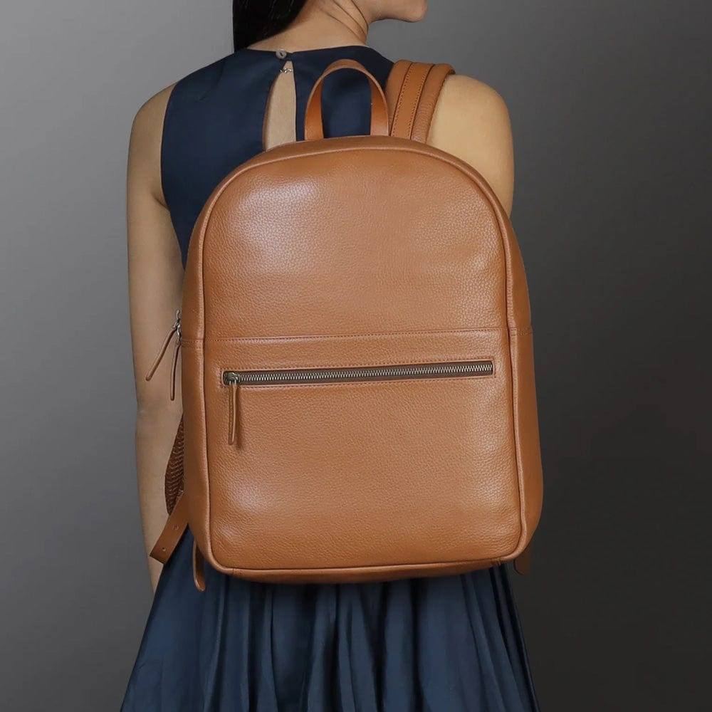 Alabama Leather Backpack 14L - Tan - Image 10