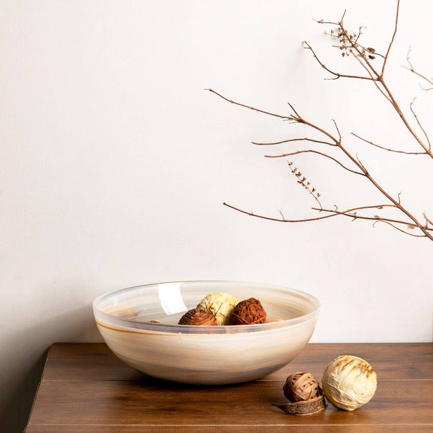 Alabastro Flat Bowl - Beige - Image 5