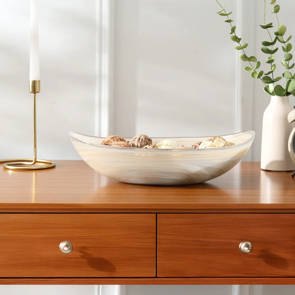 Alabastro Oval Bowl - Beige - Image 2