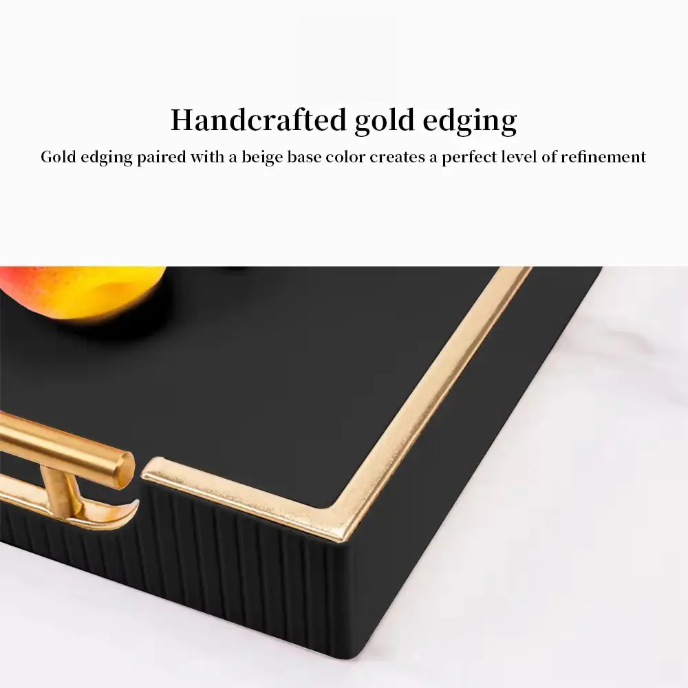 Alden Serving Tray - Black & Gold - Image 7
