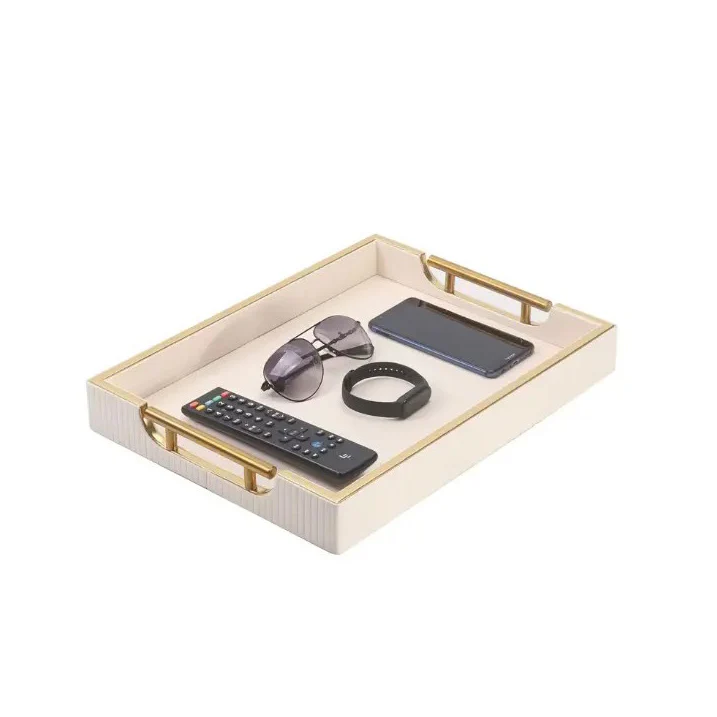 Alden Serving Tray - Ivory & Gold - Image 5