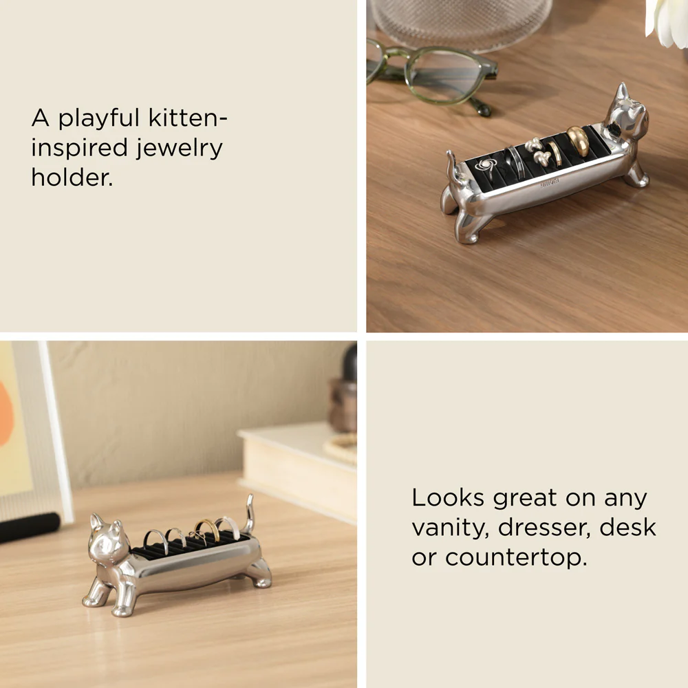 Ali Cat Ring Holder - Chrome - Image 5