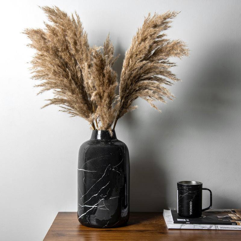 Alina Vase Large - Black Marble - Image 2