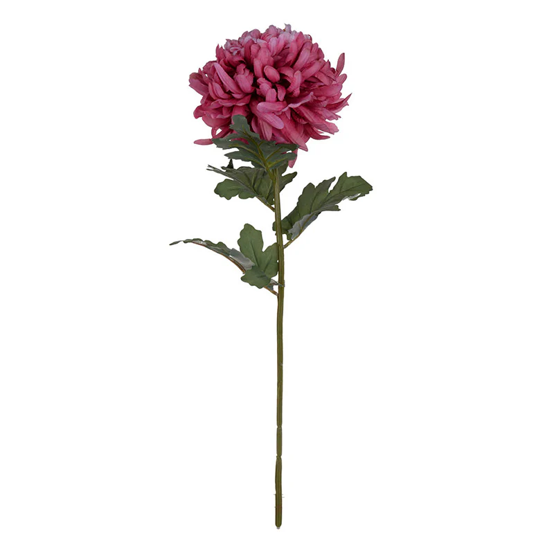 Allouise Chrysanthemum Faux Stem - Crimson - Image 7