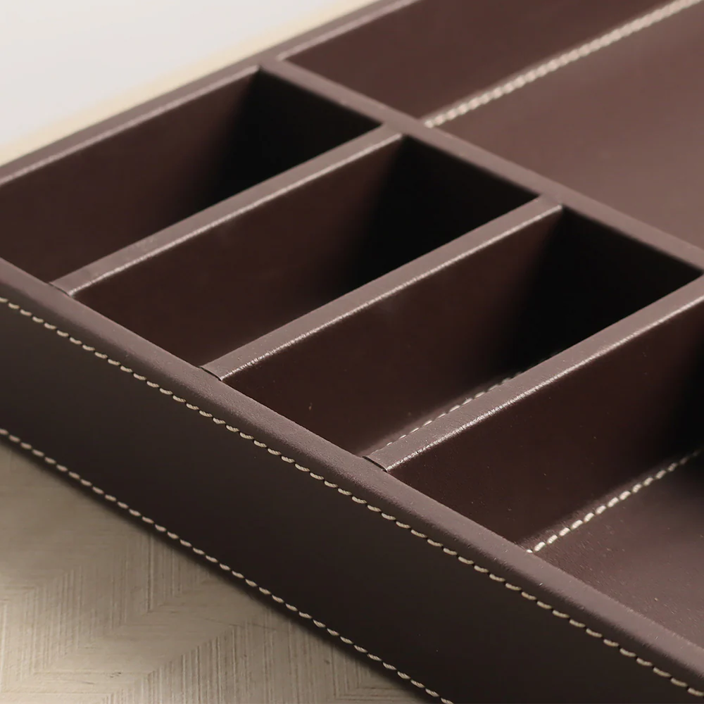 Alto Desk Organiser - Coffee Brown - Image 4