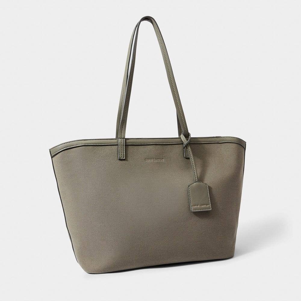 Amalfi Canvas Tote Bag - Khaki - Image 3