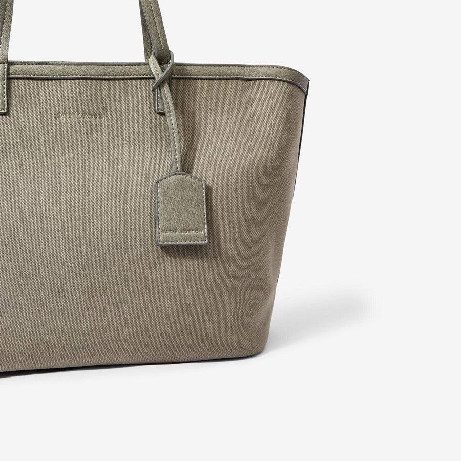 Amalfi Canvas Tote Bag - Khaki - Image 4