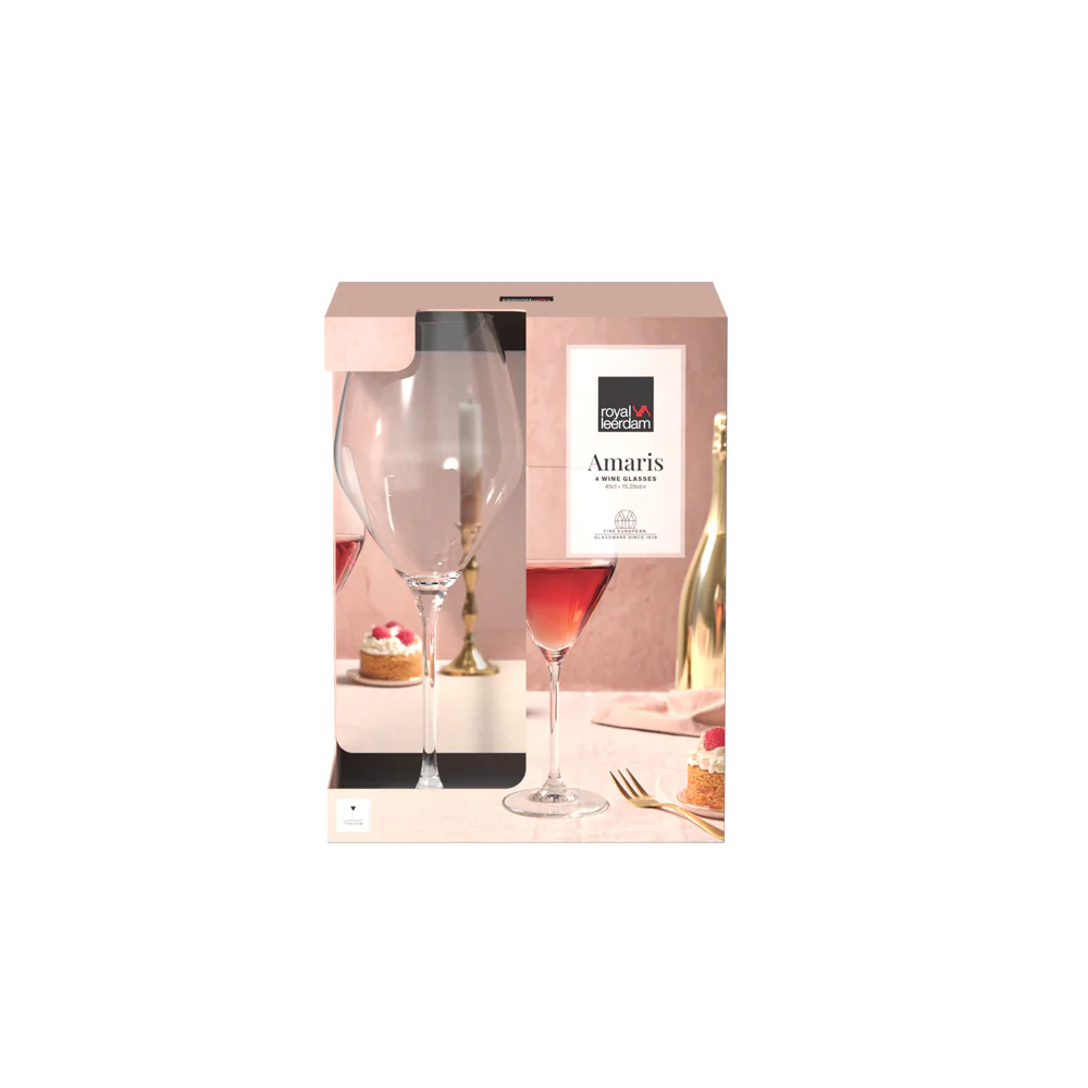 Amaris Red Wine Glasses 470ml, Set of 4 - Image 6