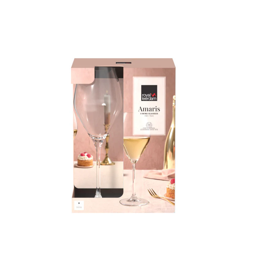 Amaris White Wine Glasses 340ml, Set of 4 - Image 5