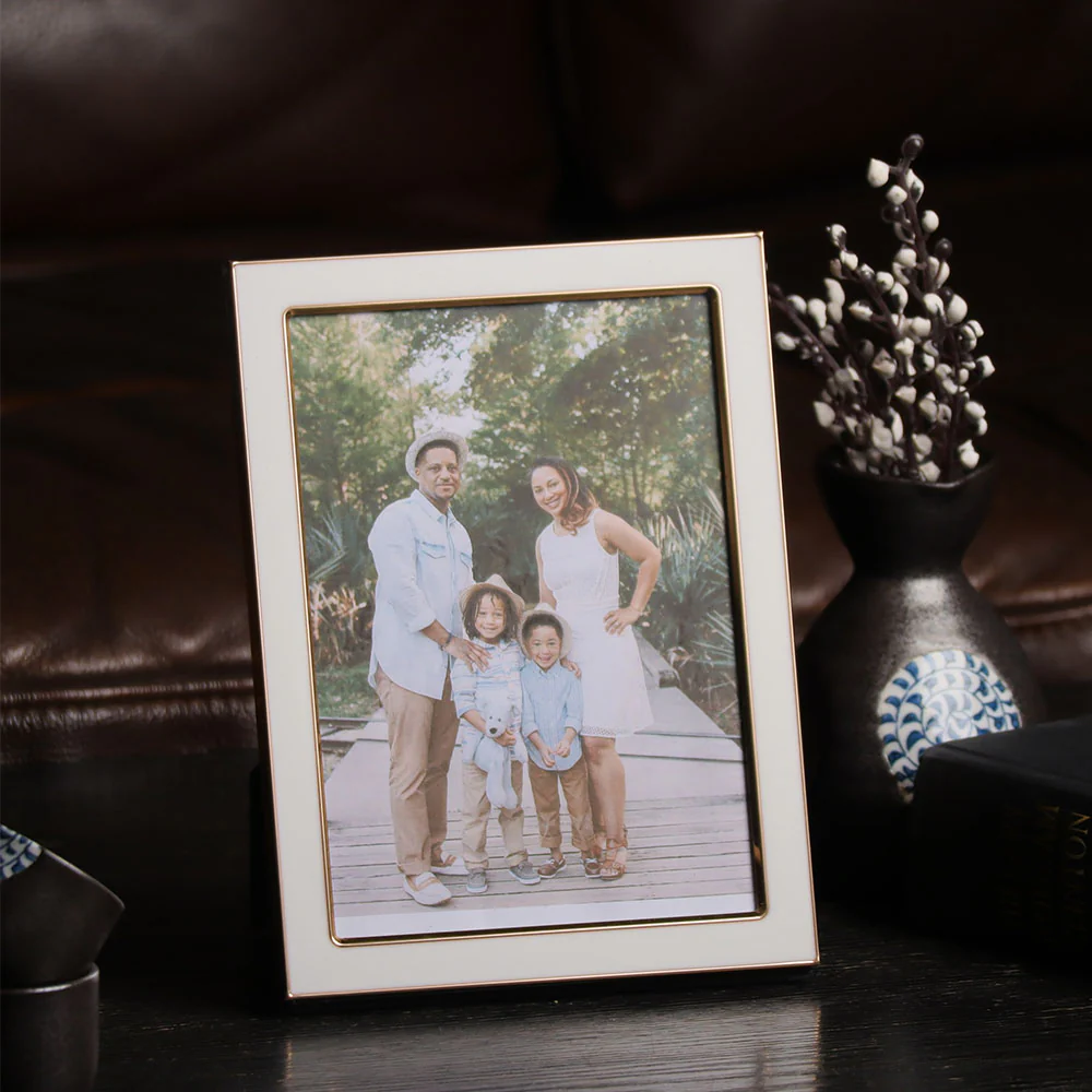 Andre Photo Frame Large - White Gold - Image 2