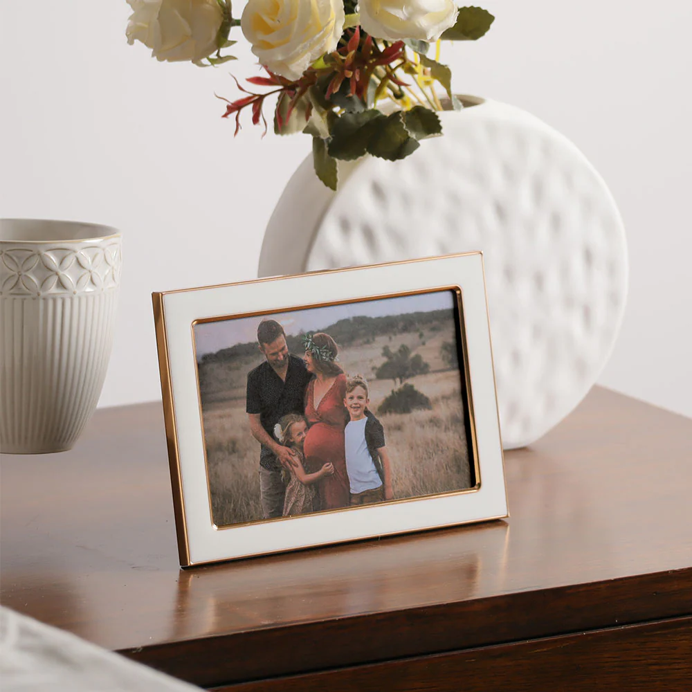 Andre Photo Frame Medium - White Gold - Image 2