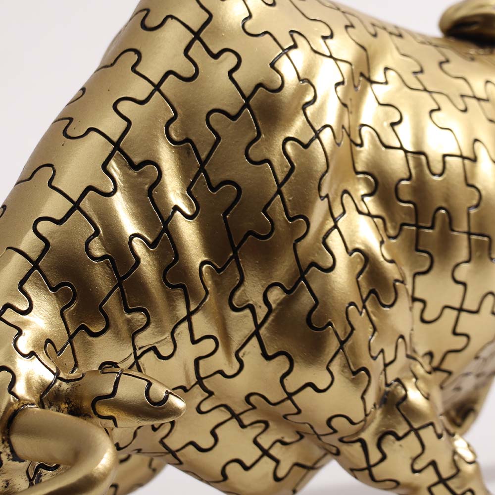 Angus Bull Sculpture - Motif Gold - Image 5