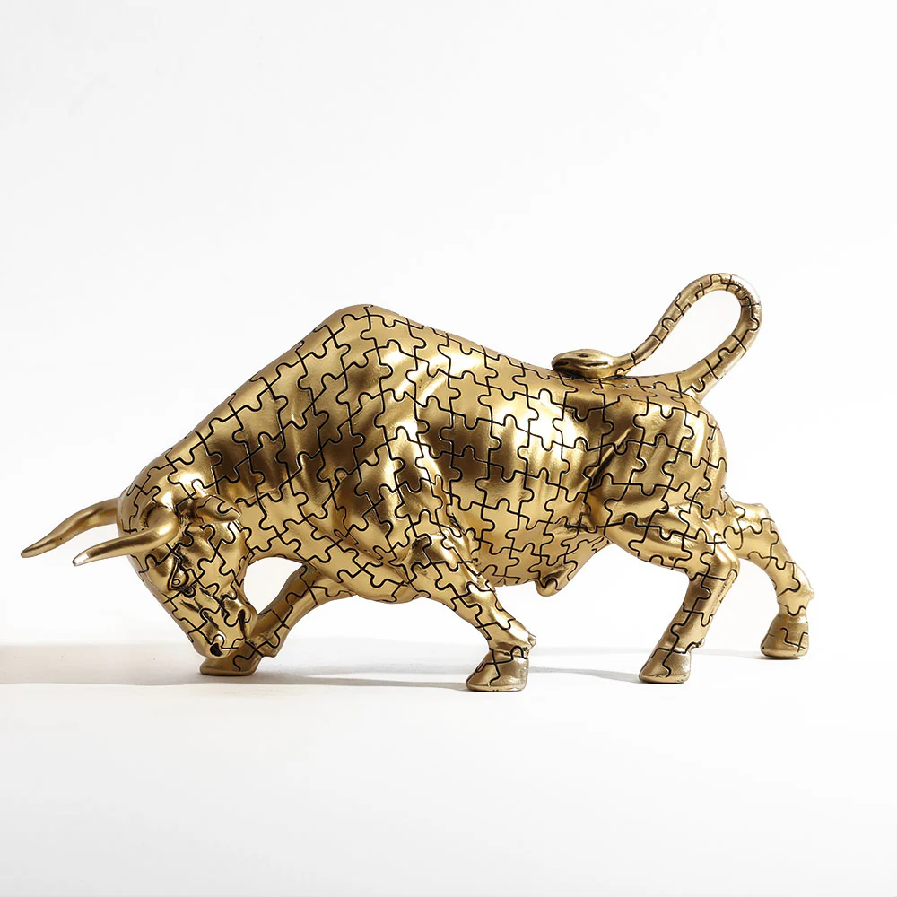 Angus Bull Sculpture - Motif Gold - Image 6