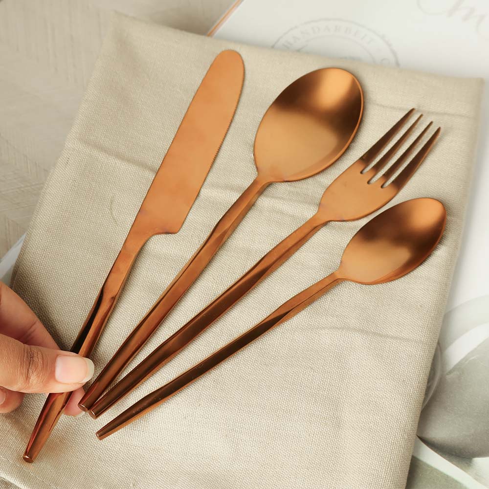 Anise 24-piece Cutlery Set - Rose Gold - Image 4