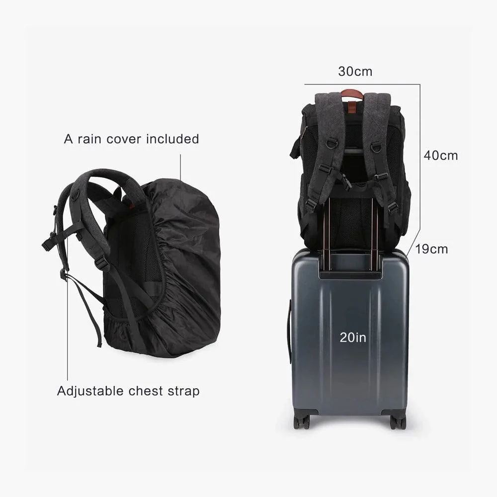 Anniston Camera Backpack - Black - Image 8