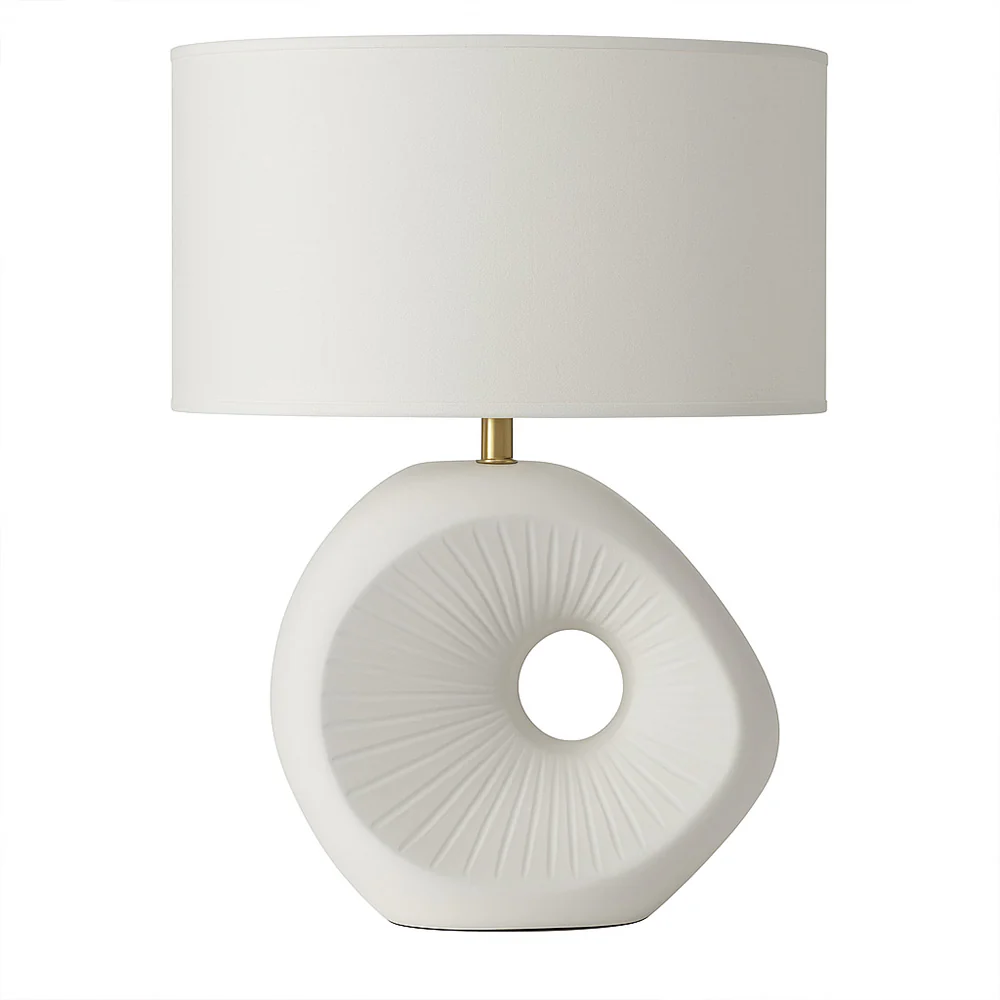 Anya Ceramic Table Lamp XL - White - Image 3