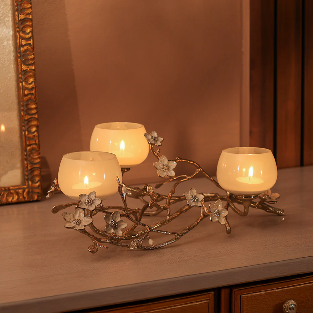Arbor 3-Tier Tealight Holder - Light Cherry - Image 5
