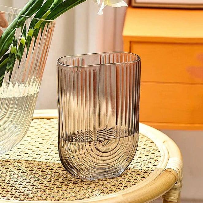 Arch Glass Vase Small - Smoke - Image 5