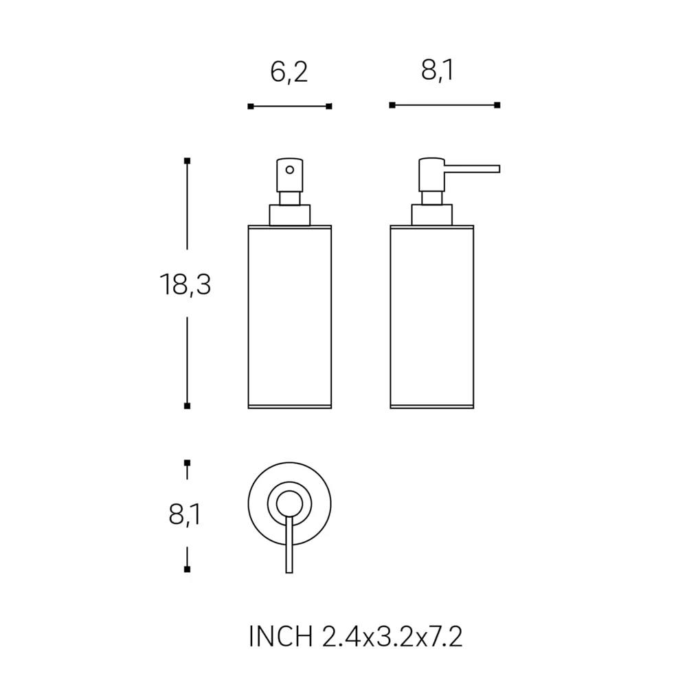 Architect SP Soap Dispenser - Black - Image 6