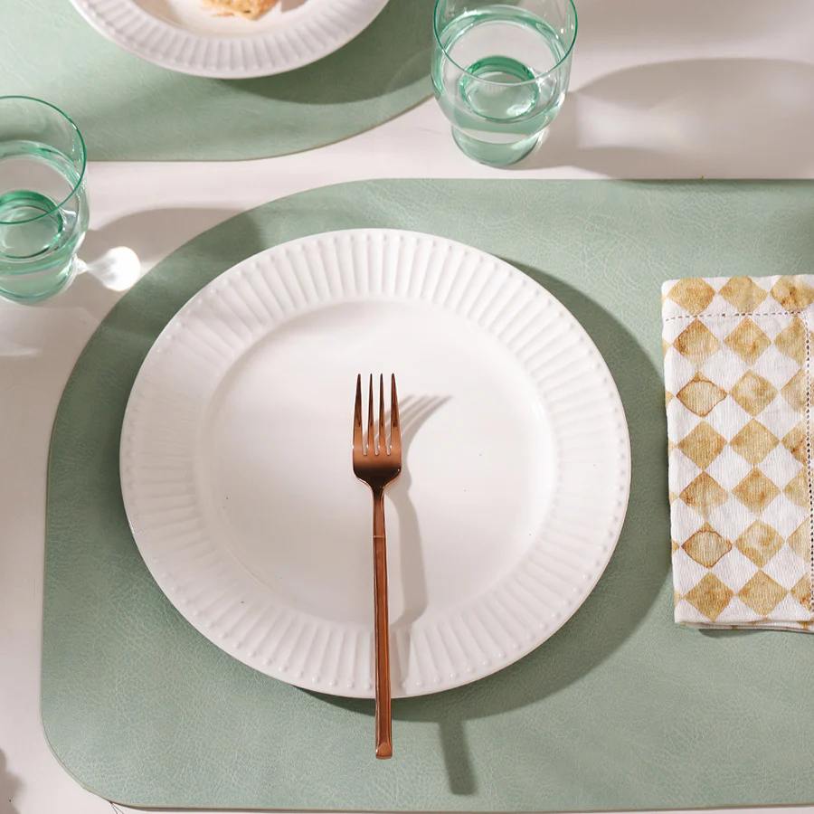 Aria Ceramic Dinner Plate - White - Image 2