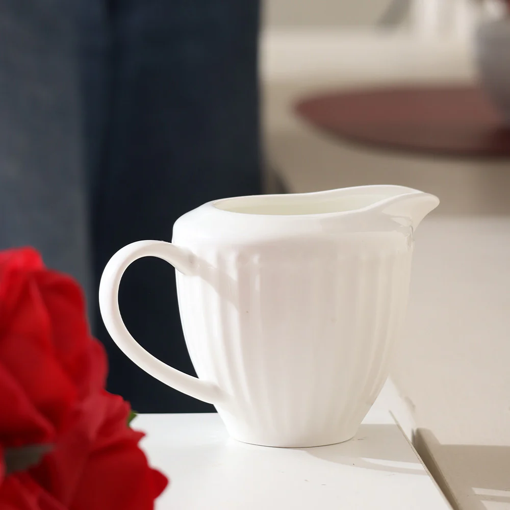 Aria Ceramic Milk Jug - White - Image 2