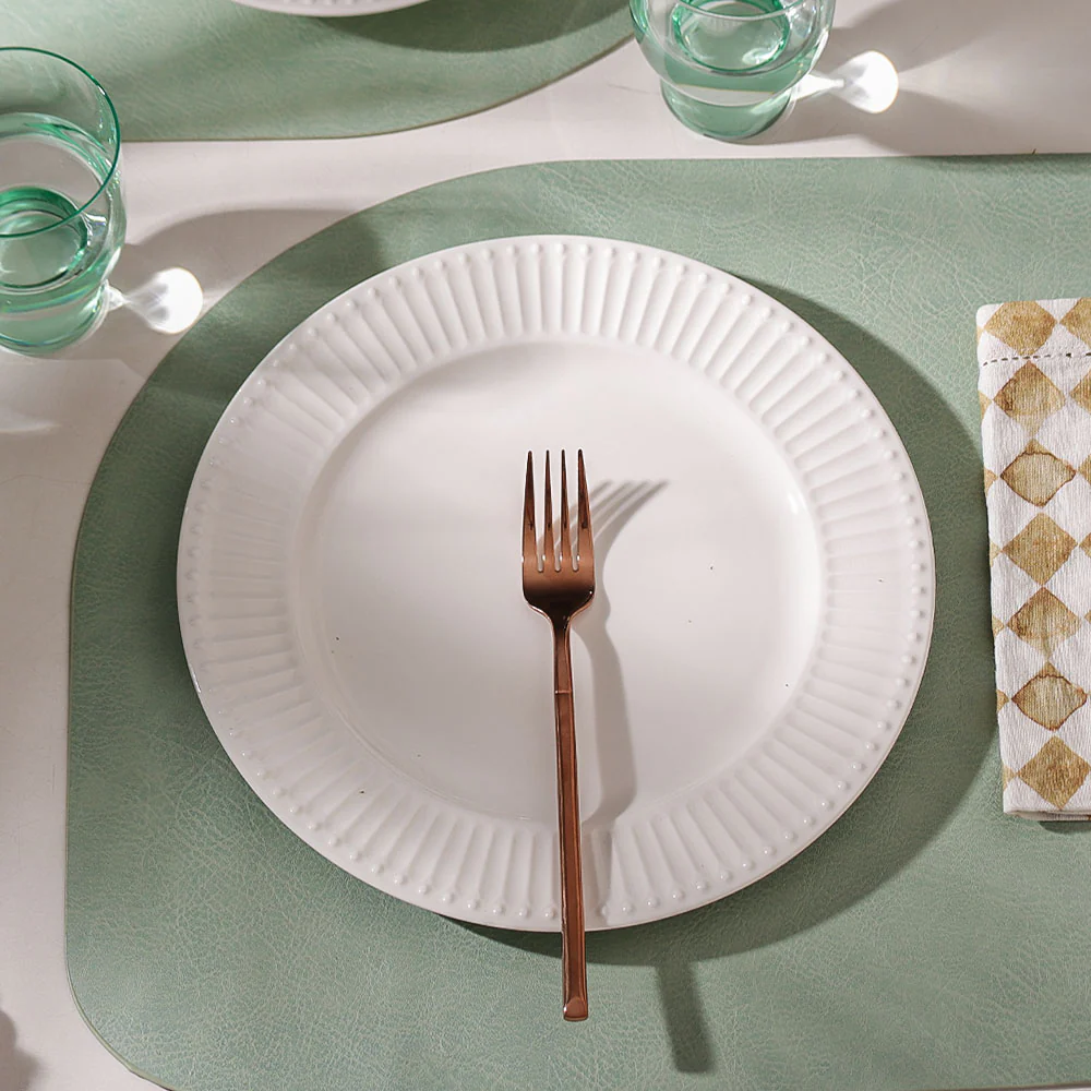 Aria Ceramic Quarter Plate - White - Image 2