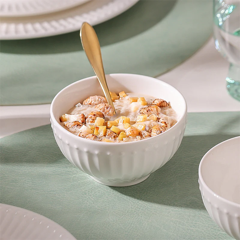 Aria Ceramic Small Bowl - White - Image 4