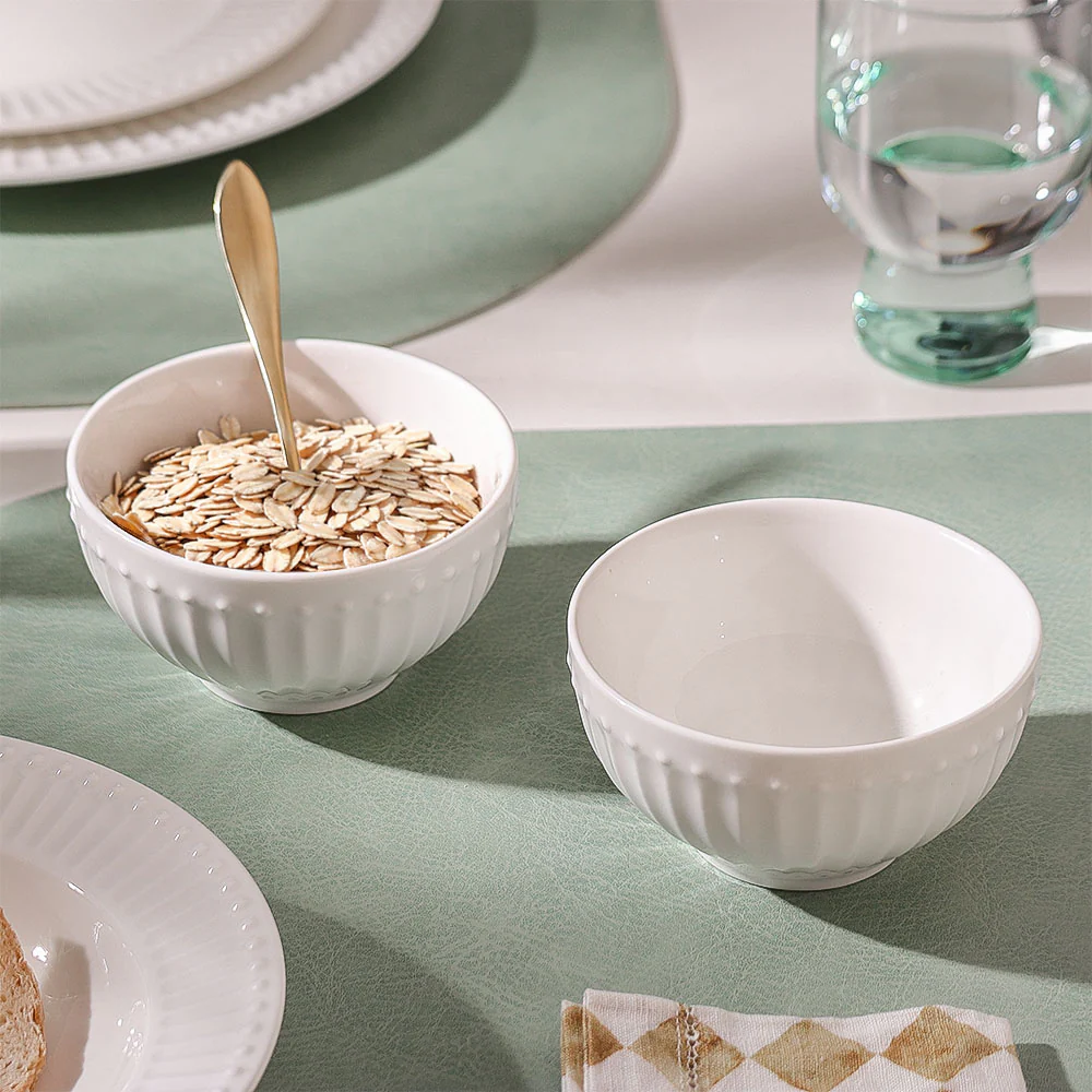 Aria Ceramic Small Bowl - White - Image 6