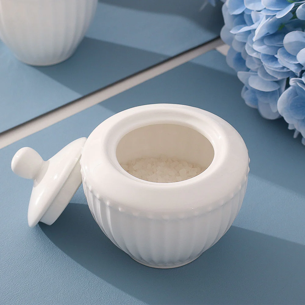 Aria Ceramic Sugar Bowl - White - Image 7