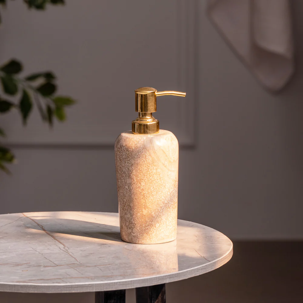 Arizona Marble Soap Dispenser - Beige - Image 4