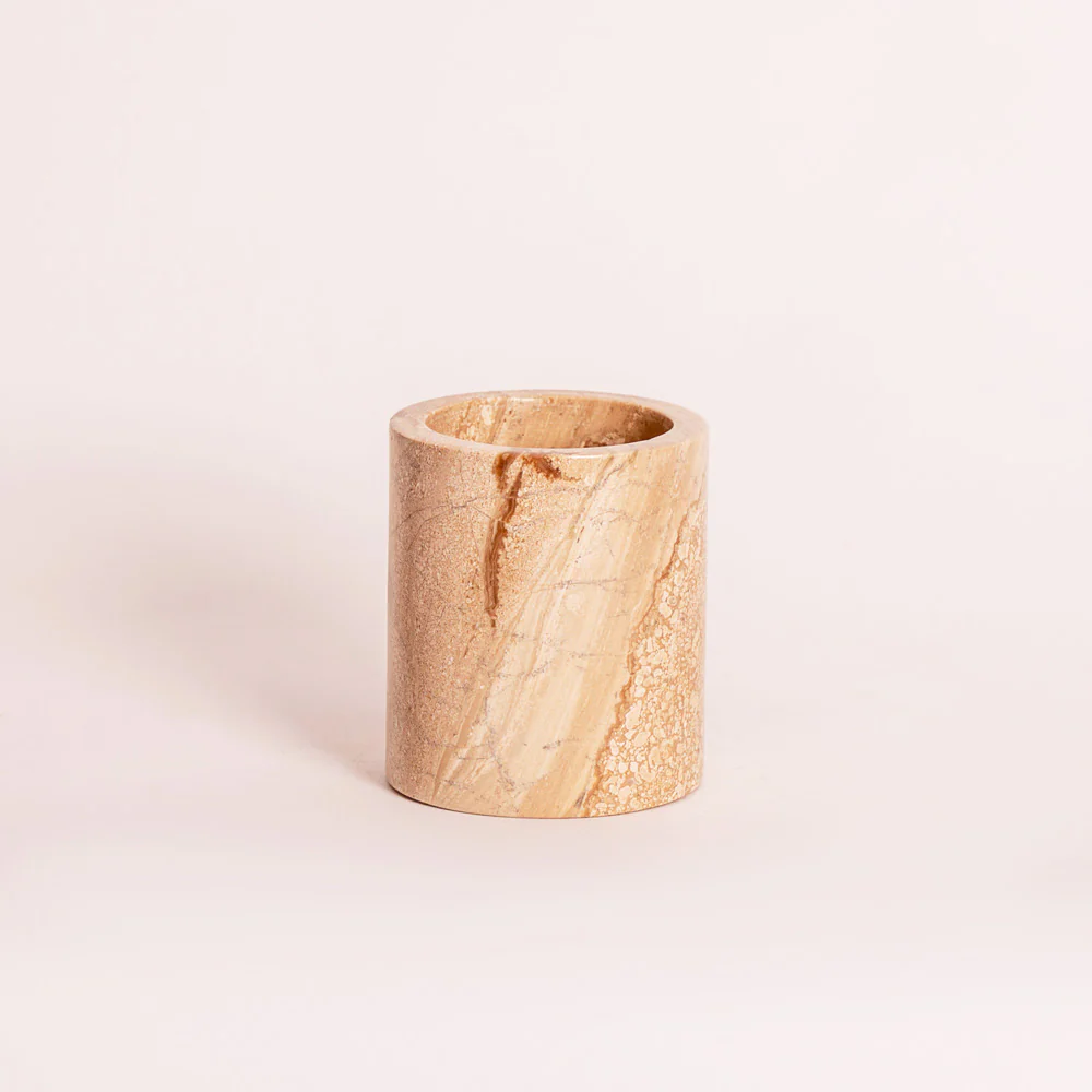 Arizona Marble Toothbrush Tumbler - Beige - Image 3