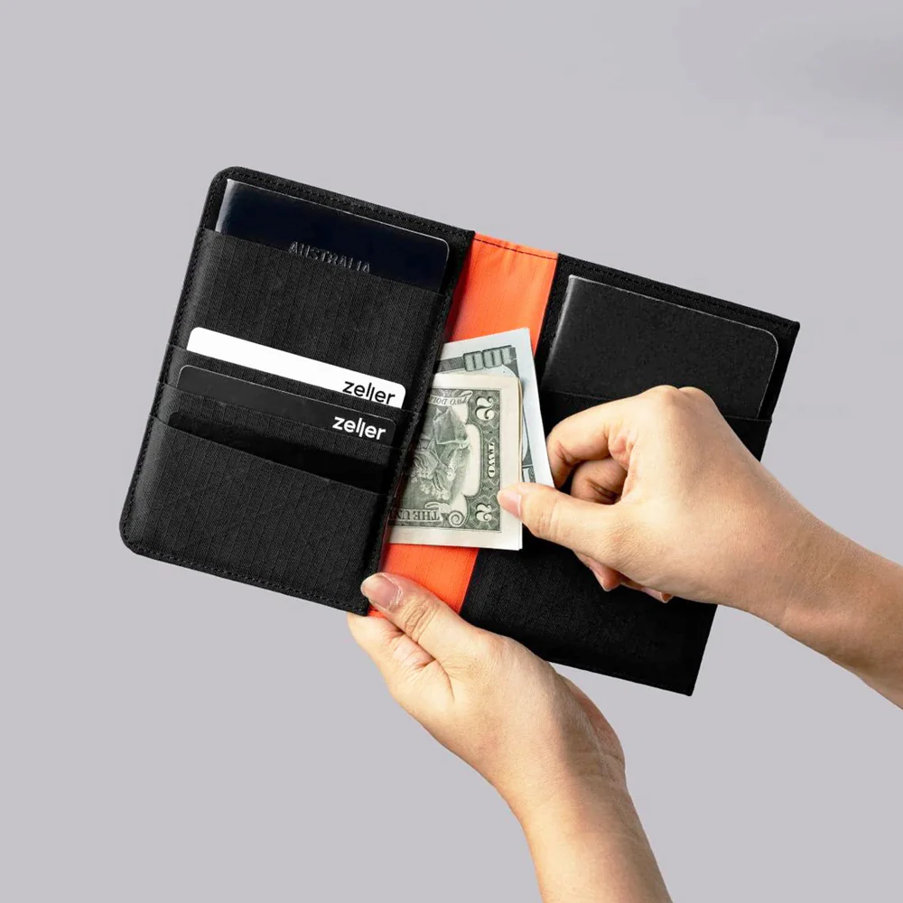 ARK Bifold Passport Wallet - Axogrid Black - Image 2