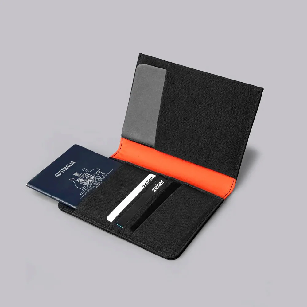 ARK Bifold Passport Wallet - Axogrid Black - Image 6