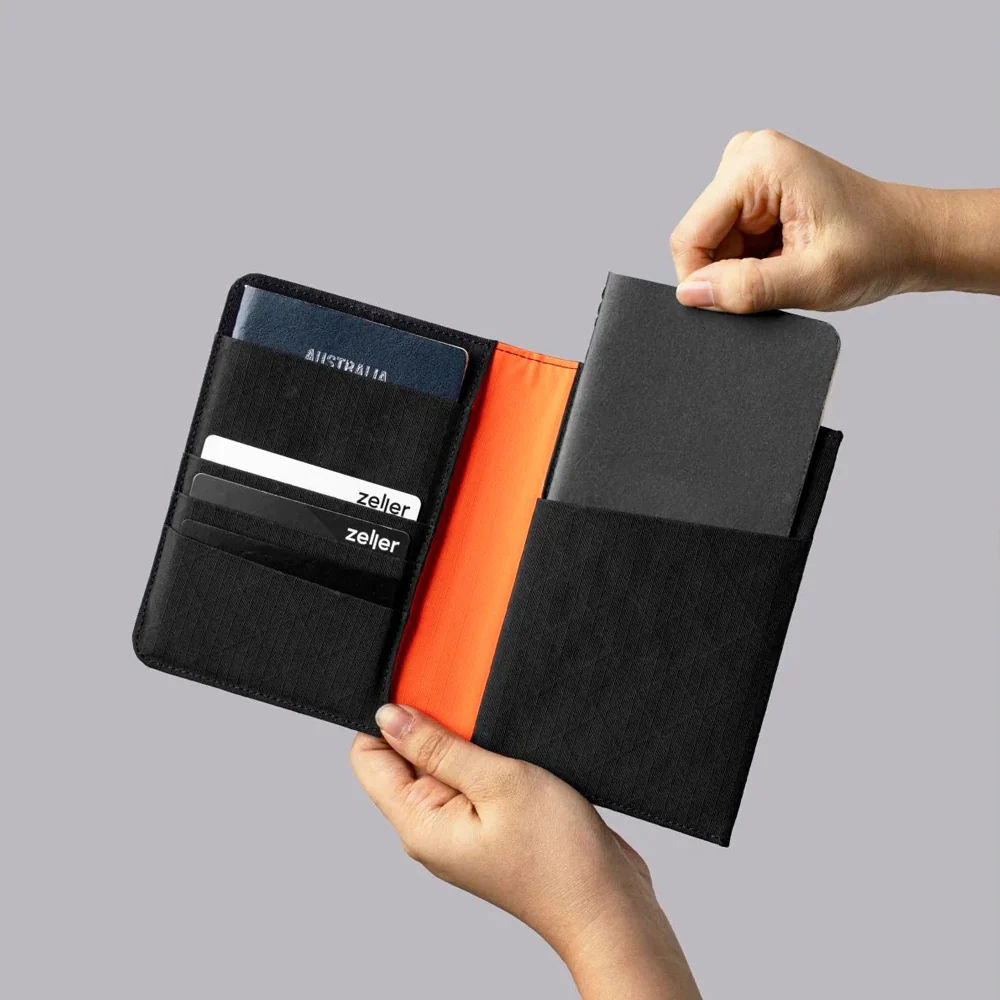 ARK Bifold Passport Wallet - Axogrid Black - Image 7