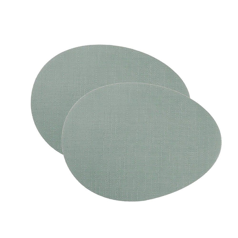 Arrondi Oval Placemats, Set of 2 - Jade - Image 3