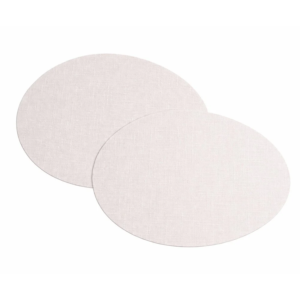Arrondi Oval Placemats, Set of 2 - Shell - Image 3