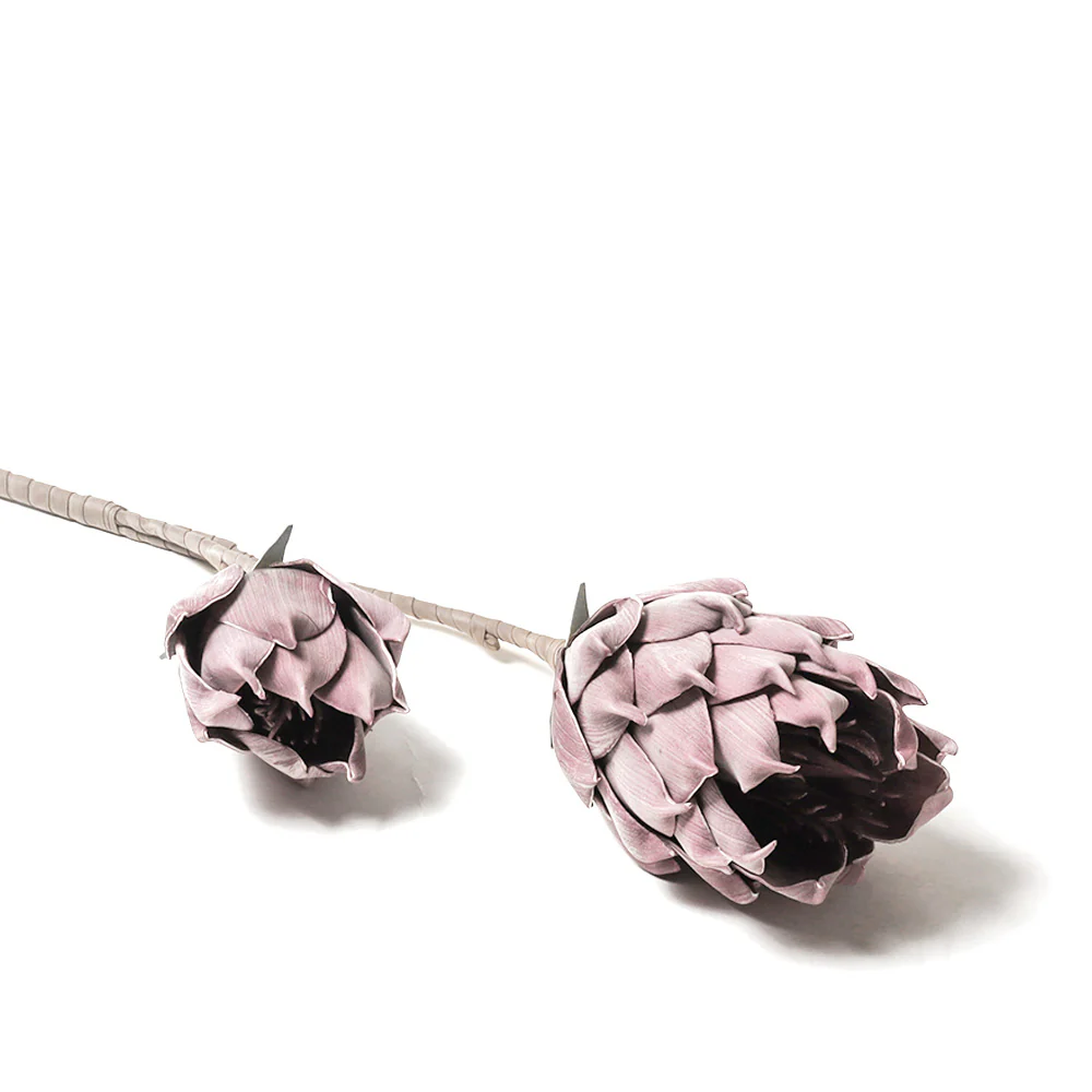 Artichoke Flowers Faux Stem - Pink - Image 3